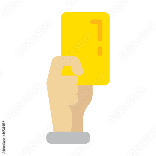 red card flat icon