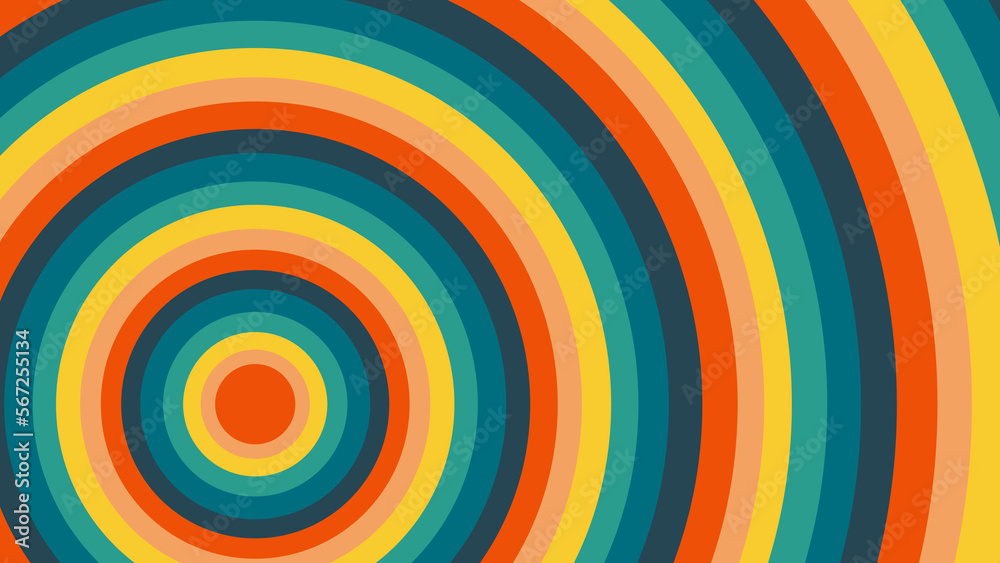 retro circular vintage abstract colorful background with circles