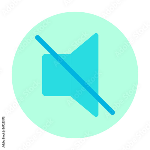 volume off flat icon