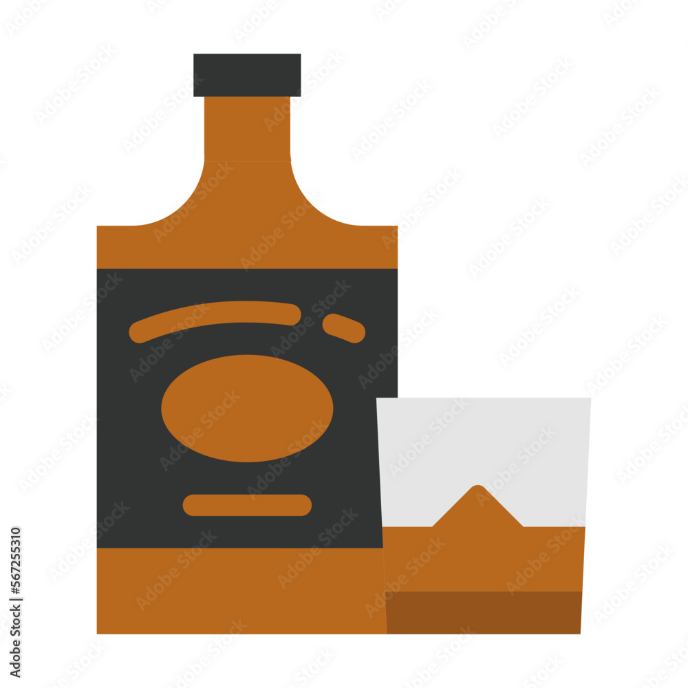 wishky flat icon wishky flat icon
