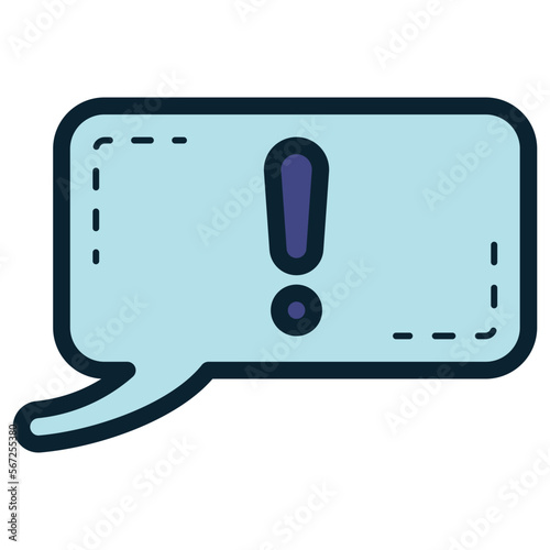 interuption speech bubble
