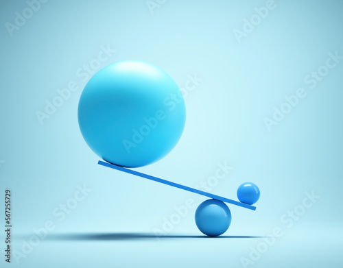 Geometrical elements on balance. Impossible equilibrium.