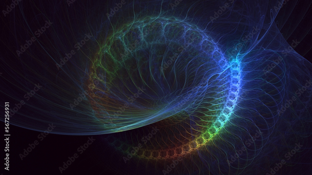 3D rendering abstract colorful fractal light background 3D rendering abstract colorful fractal light background