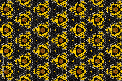 Colored and seamless African pattern  high definition  HD format   photo