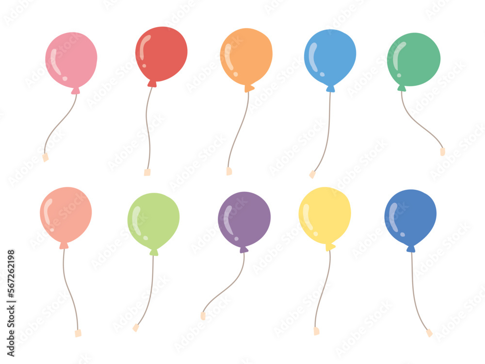 カラフルな風船セット