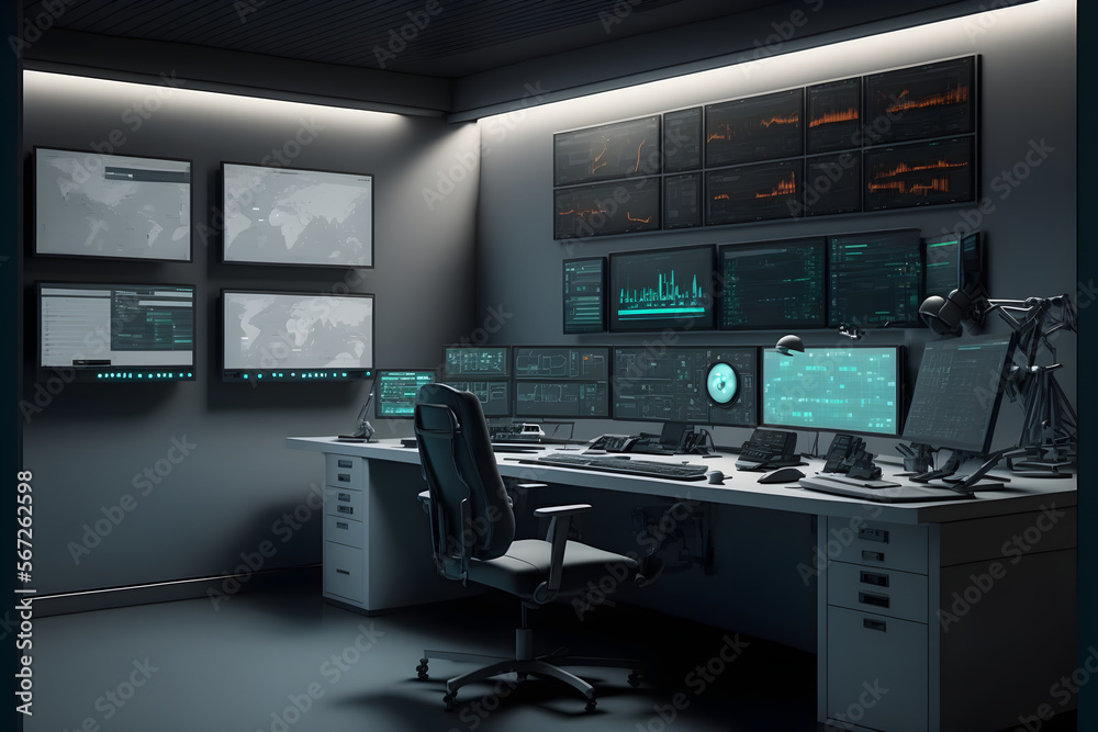 Stock Traders Control Room, Stock Market Technology, Stock Exchange Trading Screens, Modern Design Traders Workstation, generative ai Stock Traders Control Room, Stock Market Technology, Stock Exchange Trading Screens, Modern Design Traders Workstation, generative ai