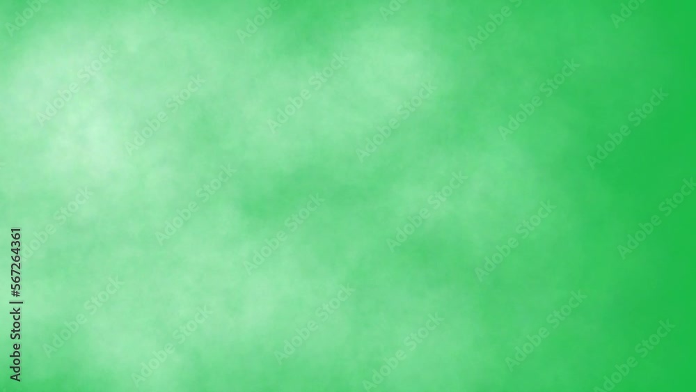 Smoke on green screen background motion graphic effect.