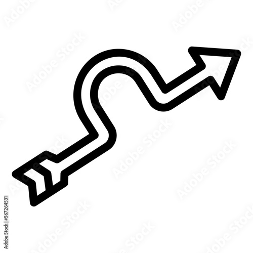 arrow line icon