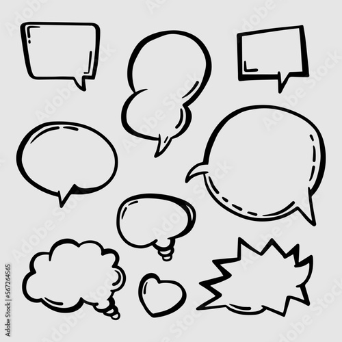 blank text bubbles for comics, banners and more.