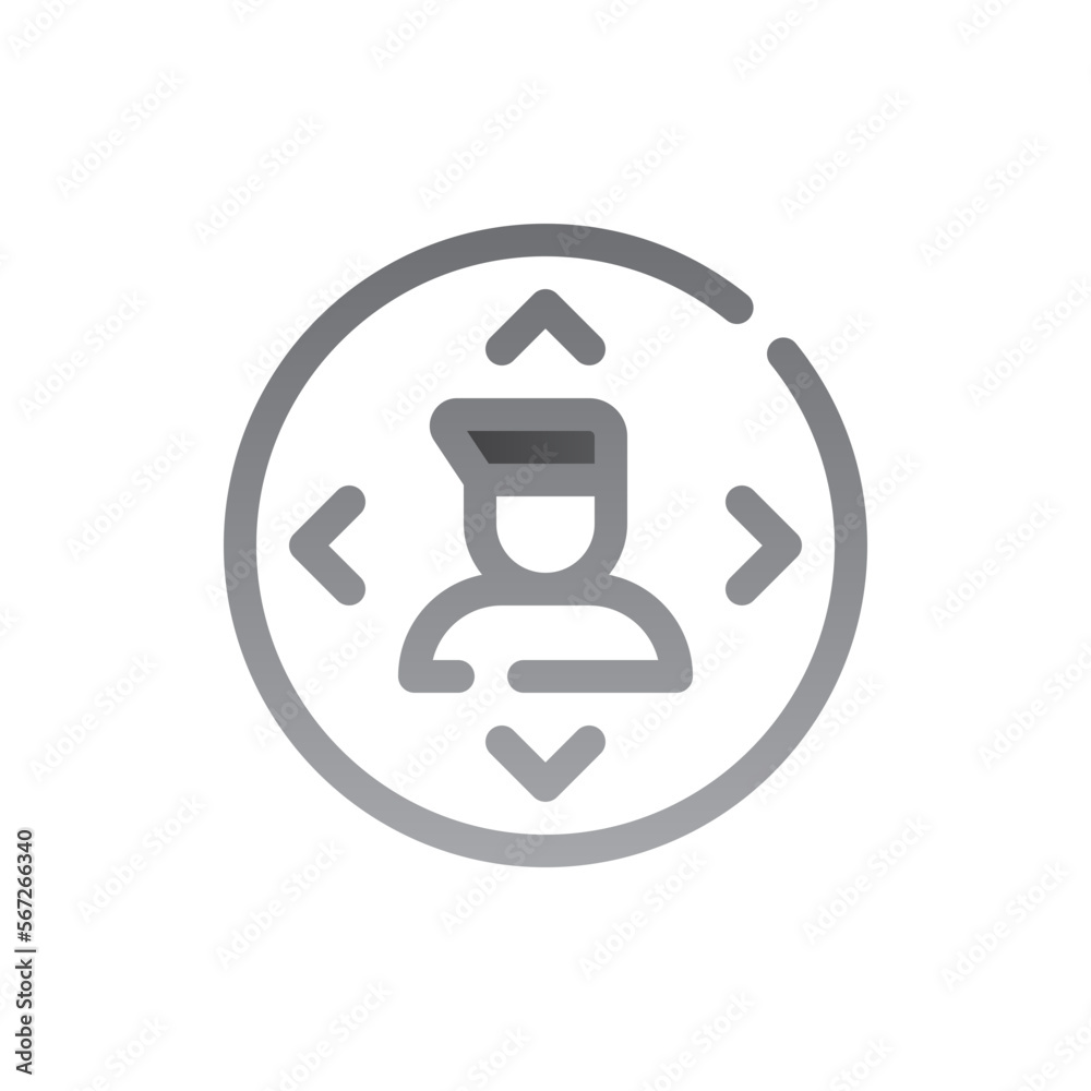 movement two tone gradient icon movement two tone gradient icon