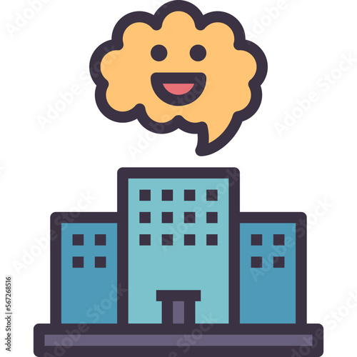 optimistic outline style icon