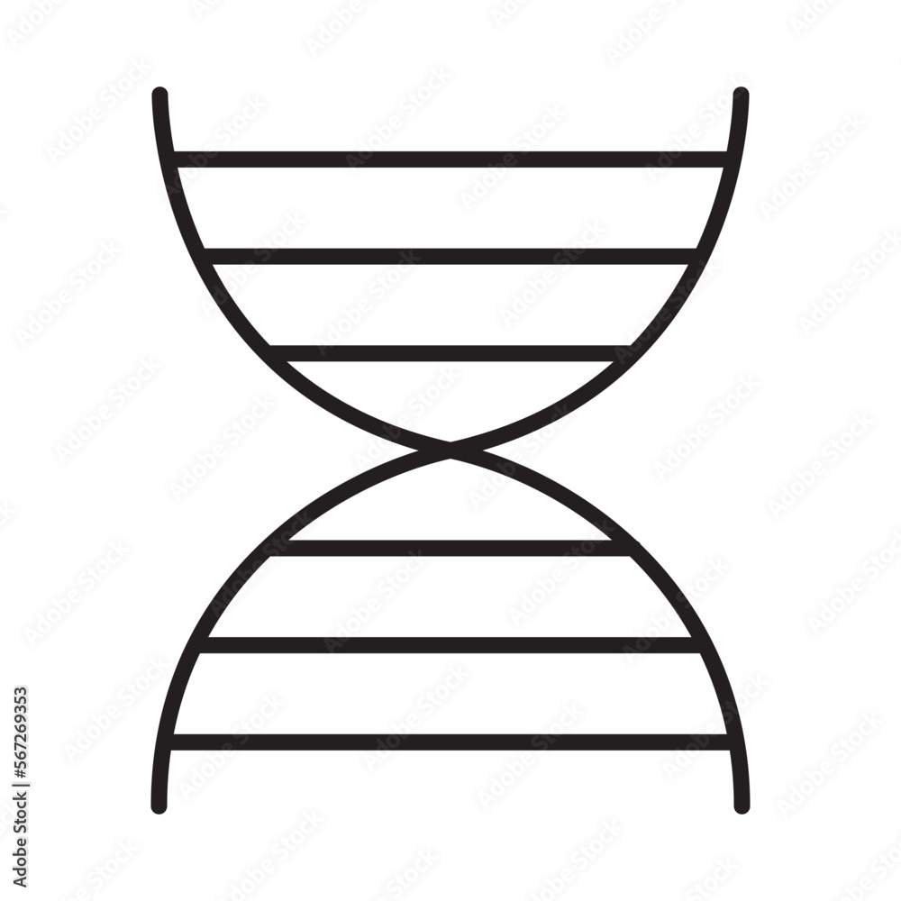 DNA design vector icon DNA design vector icon