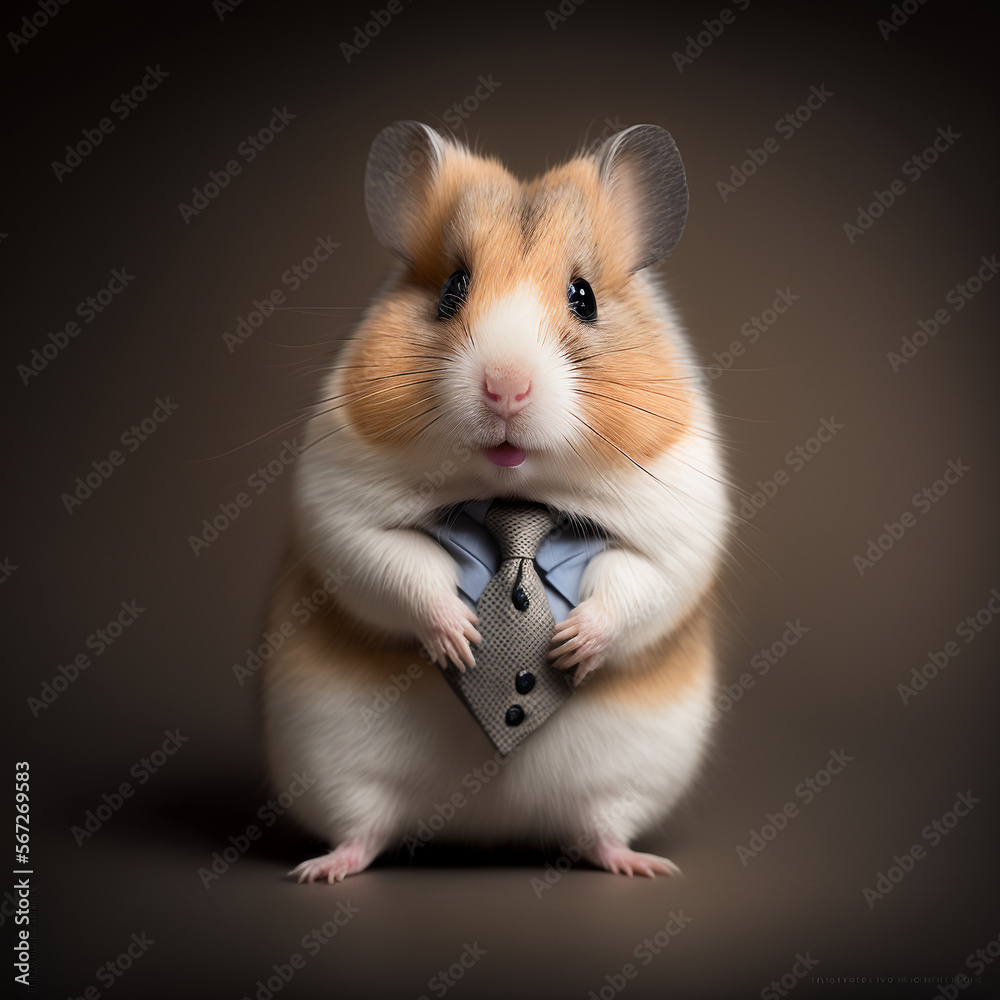 Hamster im Business-Anzug