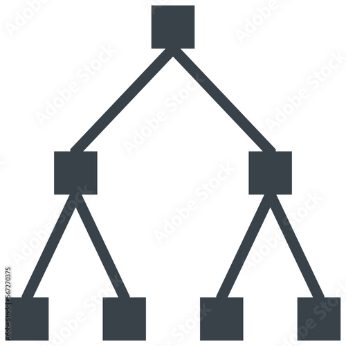 hierarchy glyph style icon