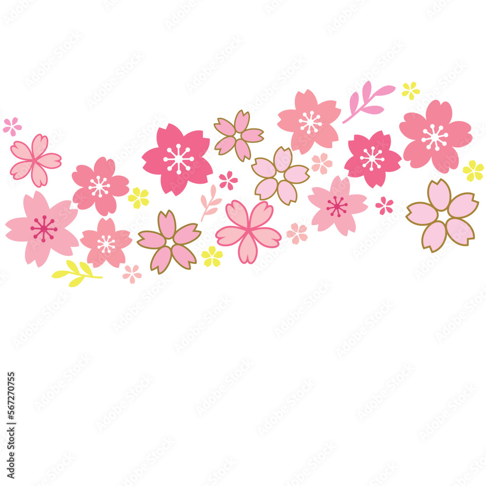 桜　さくら　背景　イラスト