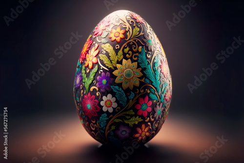 Holiday Easter background. Floral elegant style decor, elegant style on the symbol of the Christian resurrection.