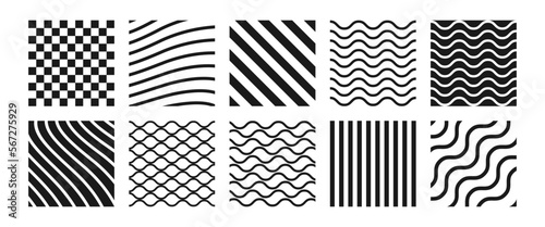 geometric seamless pattern in black color
