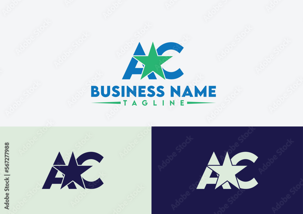 Letter AC logo design vector template, AC logo
