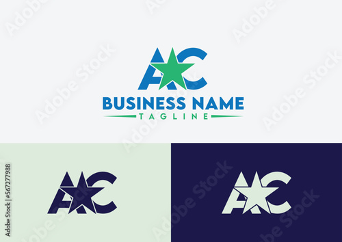 Letter AC logo design vector template, AC logo
