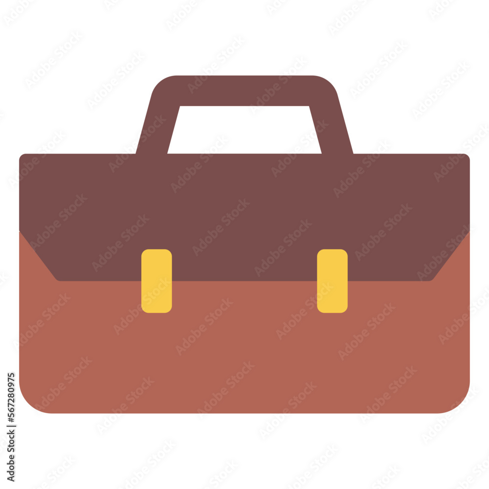 briefcase bag flat illustration briefcase bag flat illustration