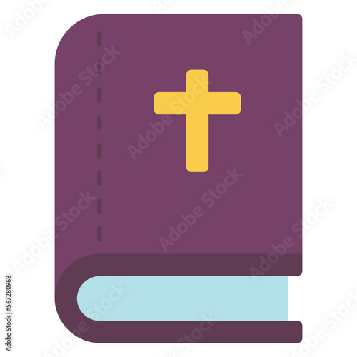 bible book flat illustration