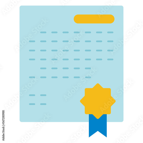 certificate appreciation flat illustration