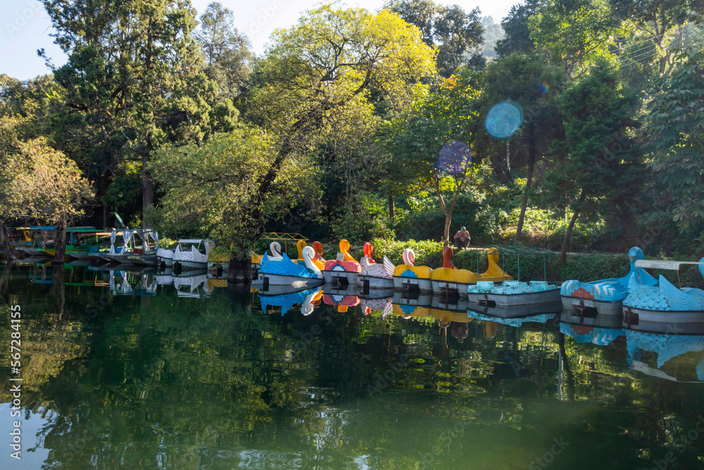 Naukuchiatal lake located in Bhimlal, Uttarakhand Naukuchiatal lake located in Bhimlal, Uttarakhand
