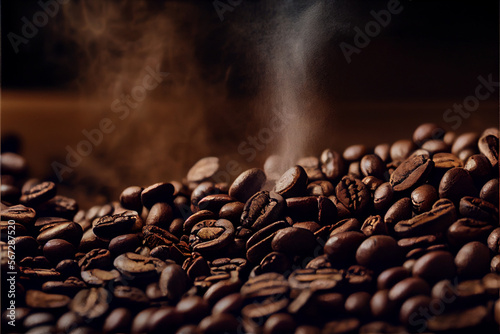 steaming coffe