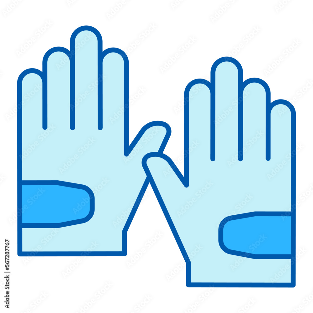 Golfer's gloves - icon, illustration on white background, similar style Golfer's gloves - icon, illustration on white background, similar style