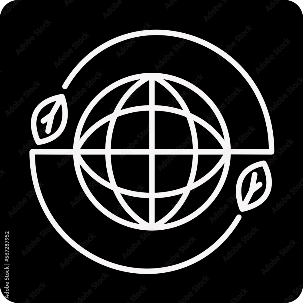 solid ECO WAY design vector icon solid ECO WAY design vector icon