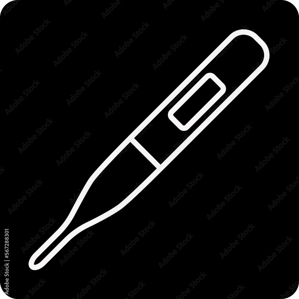 solid THERMOMETER design vector icon solid THERMOMETER design vector icon