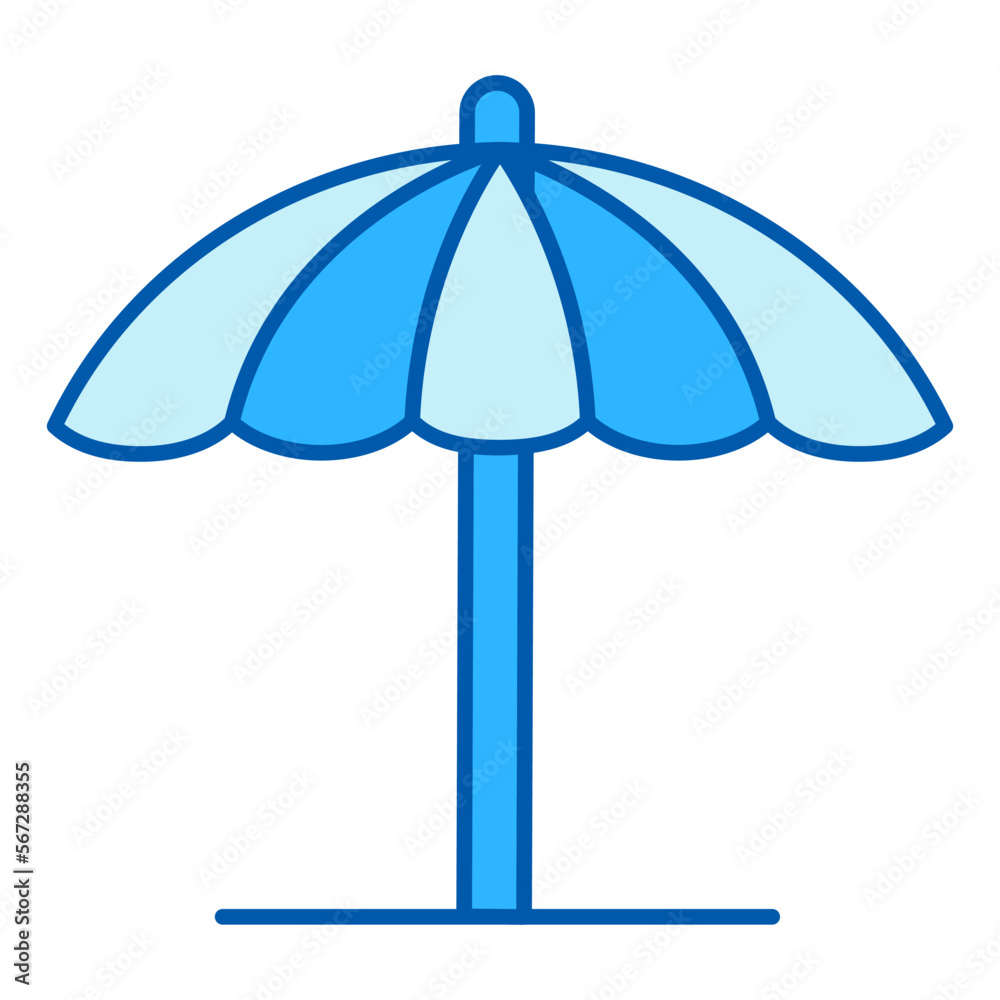 Golf umbrella - icon, illustration on white background, similar style Golf umbrella - icon, illustration on white background, similar style