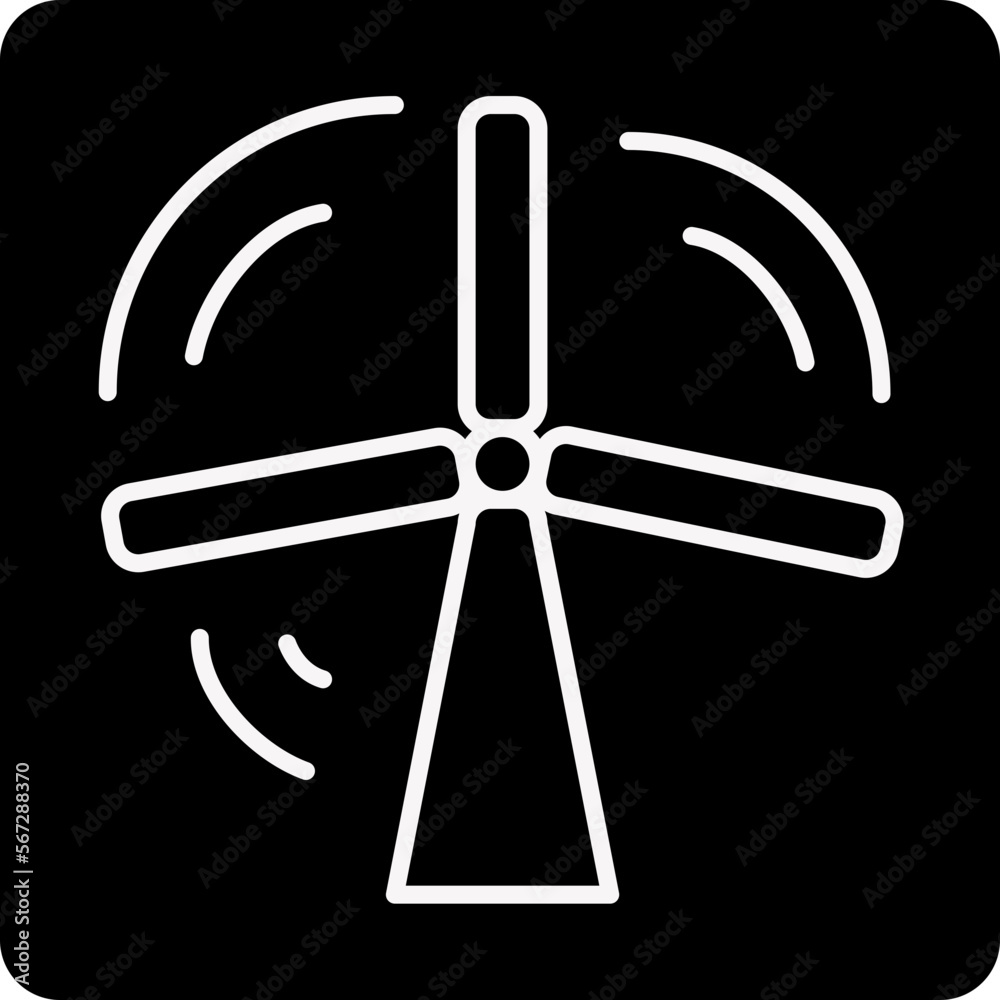 solid WINDMILL design vector icon solid WINDMILL design vector icon