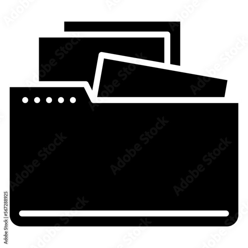 folder documents glyph icon