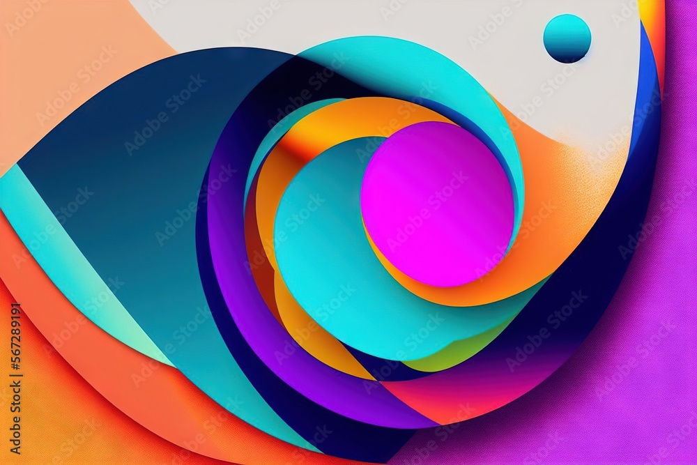 Obraz premium Colorful origami paper as abstract wallpaper background (Generative AI)