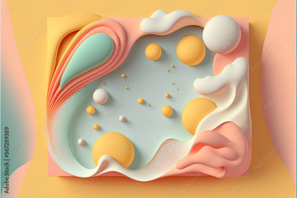 a minimalistic abstract geometric background design with a fluid shape composition in pastel colors a minimalistic abstract geometric background design with a fluid shape composition in pastel colors