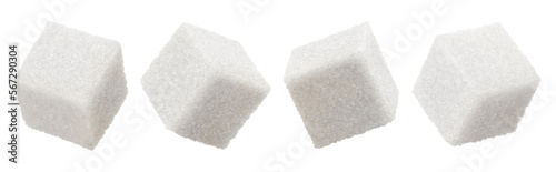 Canvastavla Set of white sugar cubes