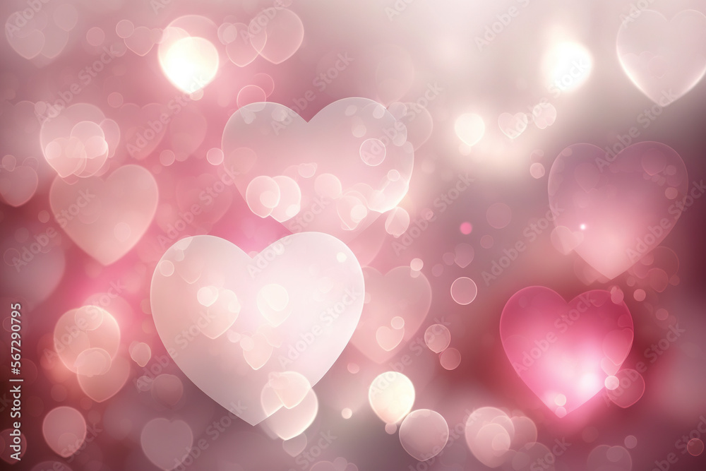 Blurred Valentine's Day wallpaper. Generative AI Blurred Valentine's Day wallpaper. Generative AI