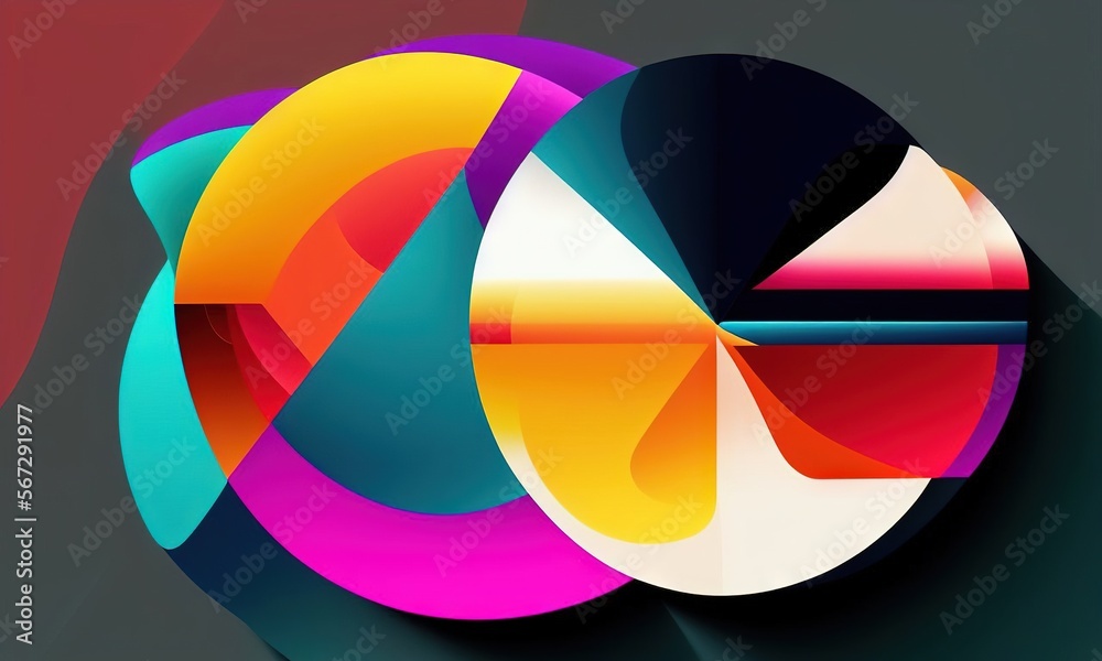 Obraz premium Colorful origami paper as abstract wallpaper background (Generative AI)