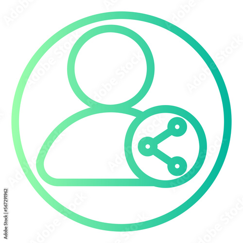 share gradient icon