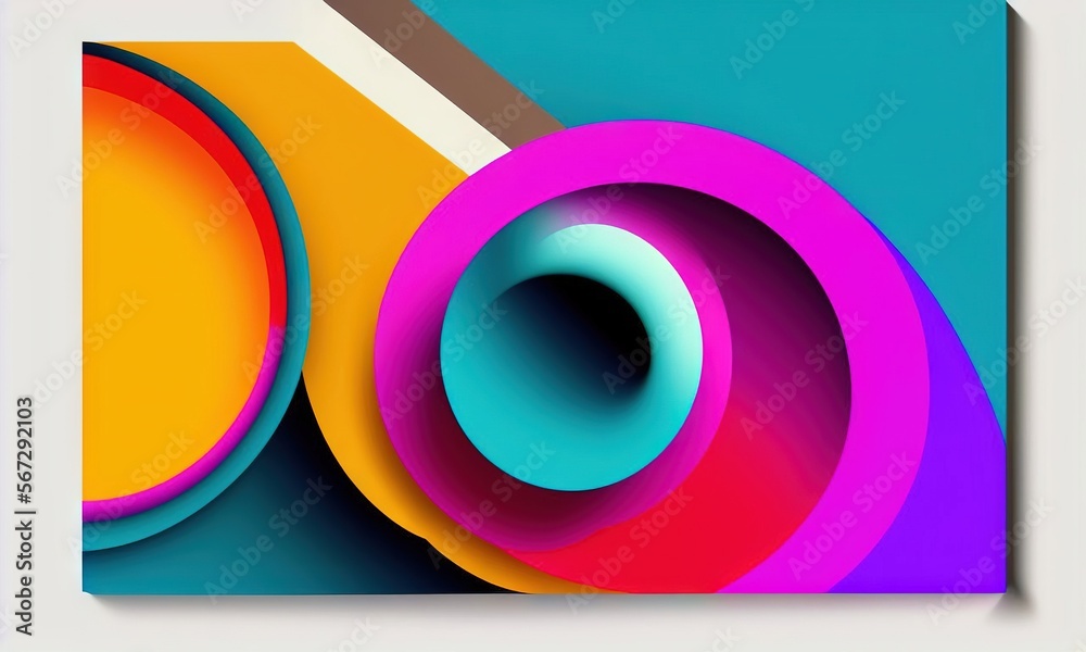 Obraz premium Colorful origami paper as abstract wallpaper background (Generative AI)