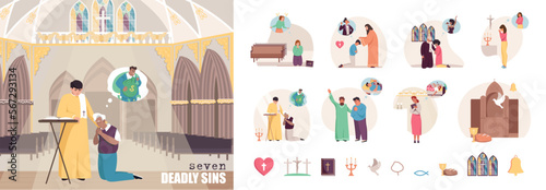 Religious Sins Compositions Set