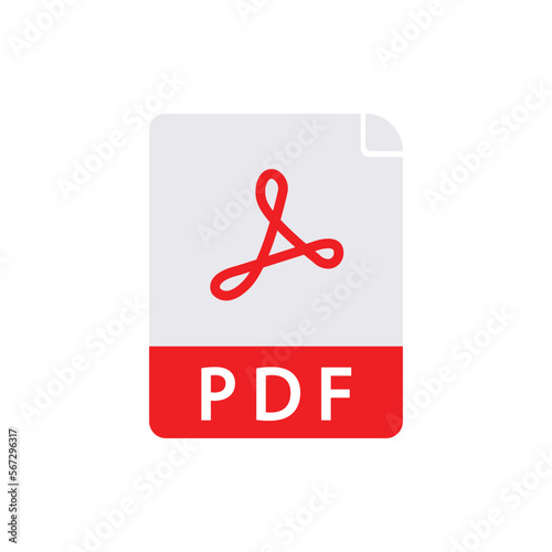 PDF icon, vector illustration. Flat design style. vector pdf icon illustration isolated on white, pdf icon Eps10. pdf icon graphic symbol vector design.