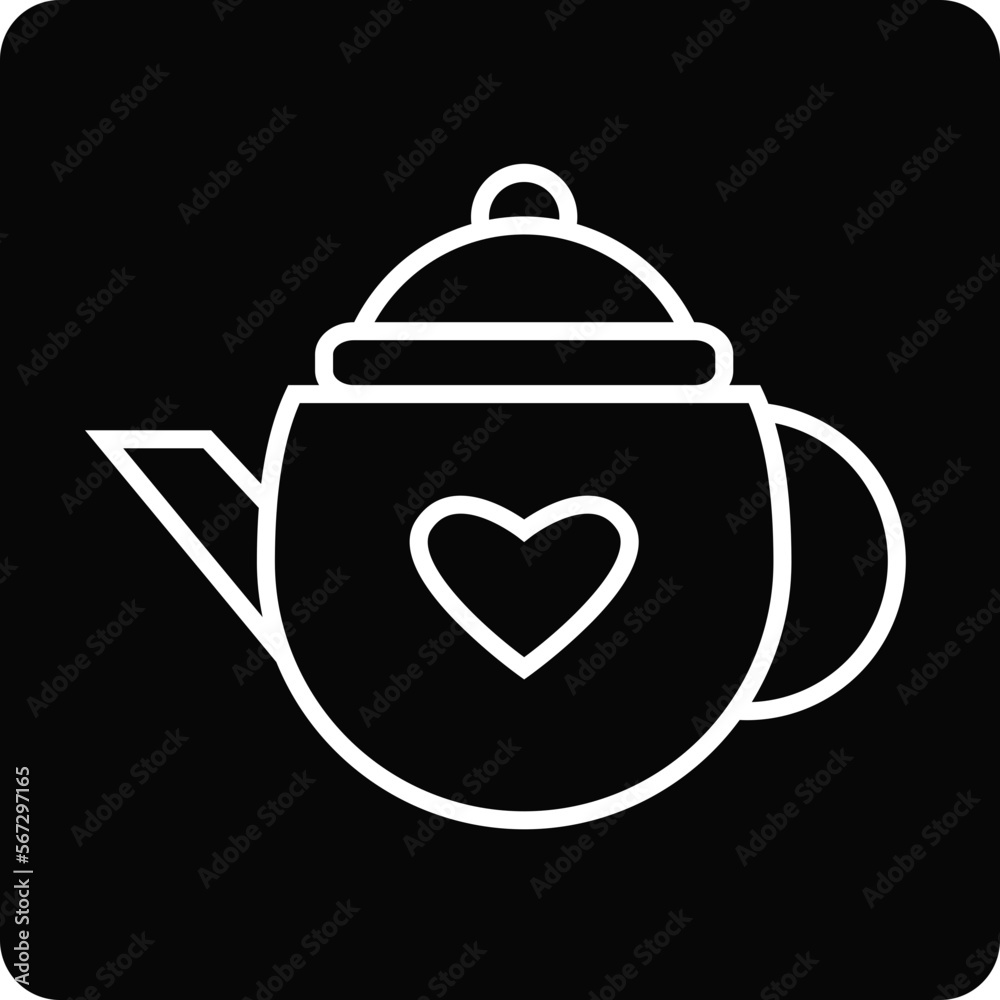 Obraz premium Solid drink valentine celebration design vector icon