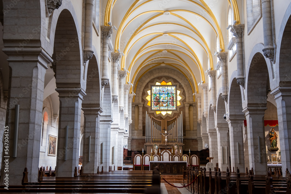 Interior of Church of Saint Catherine, Bethlehem