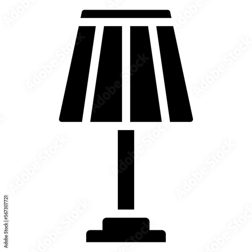 room lamp glyph icon