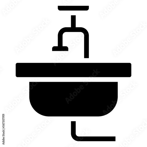 sink washbowl glyph icon