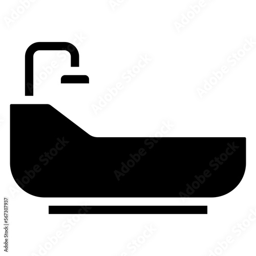 bathub glyph icon