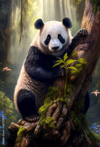 Panda dans son environnement