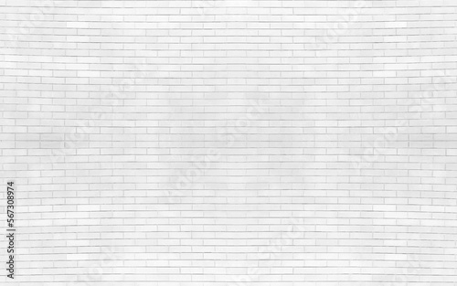 Light gray and white brick material textured retro wall background. Texture grey brick wall. Seamless background. Design background. Vector illustration